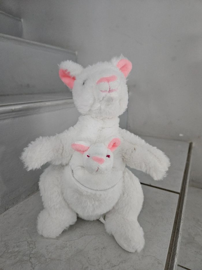 Peluche kangourou et son petit PELU - photo numéro 2