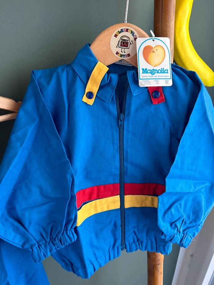 Salopette vintage color block + veste 18M - photo numéro 6