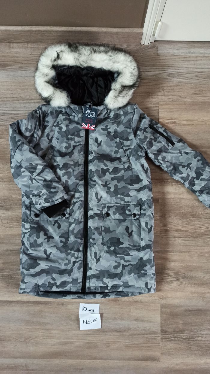 Veste manteau neuf garçon 10 ans