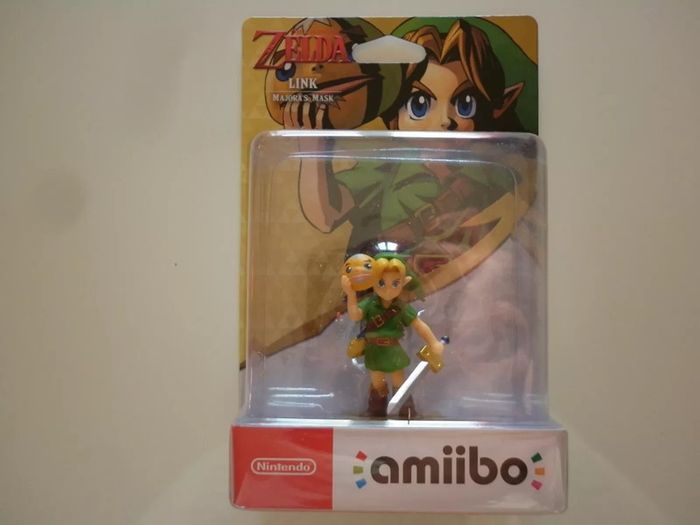 Link Majora's Mask Amiibo Zelda Figurine Interactive Amiibo Wii U, Switch, 3DS