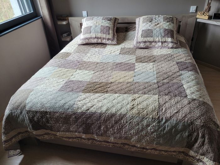 Boutis safeco provençal piqué main 240x260 cm - photo numéro 2