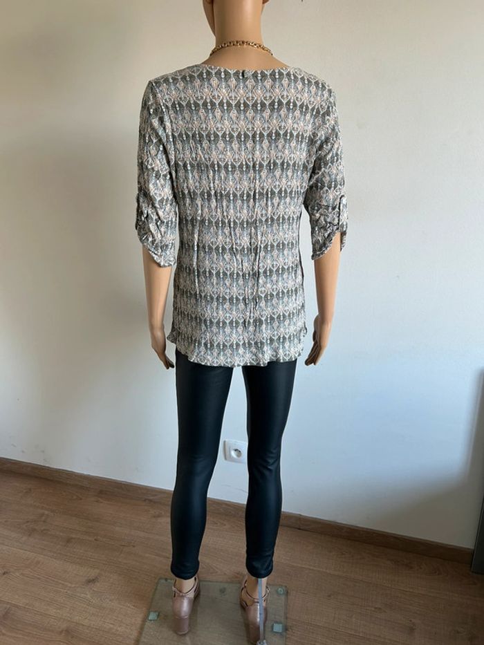Blouse imprimée à manches courtes Armand Thiery taille 36 bon état - photo numéro 9