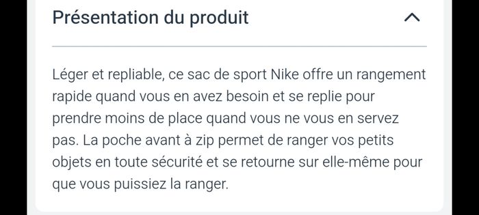 Sac de sport Nike repliable - photo numéro 7