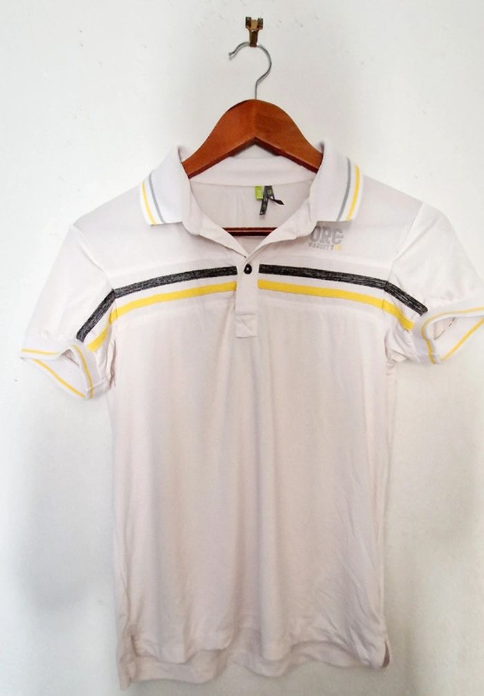 Polo blanc sport garçon orchestra 14 ans