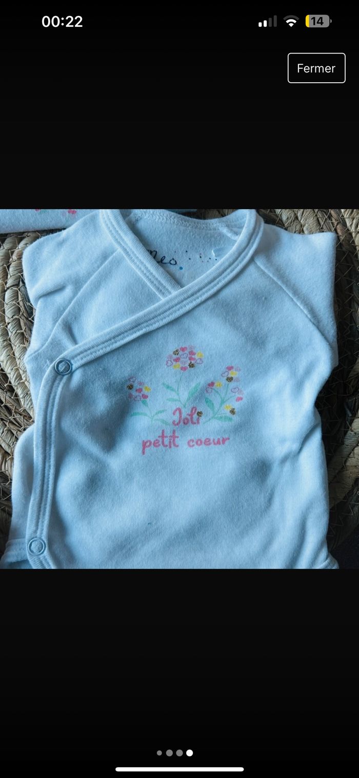 Lot de bodies bébé fille - photo numéro 4