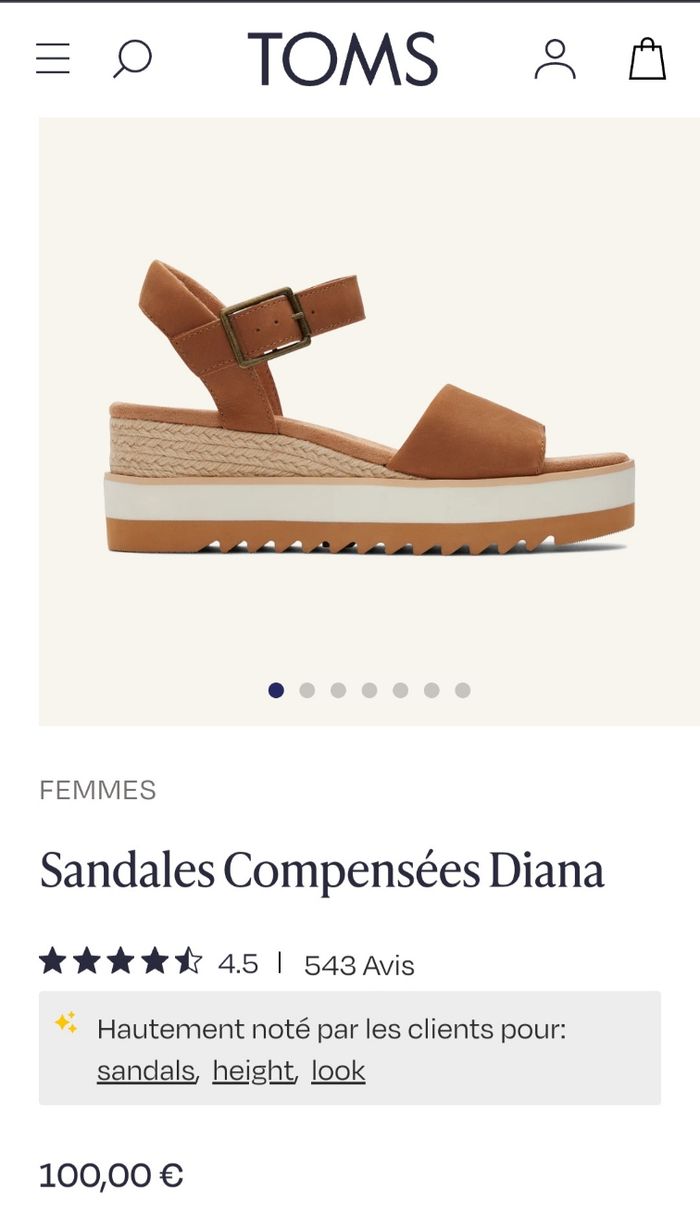 Sandales compensées Toms - photo numéro 6