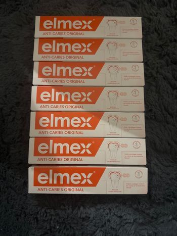 Lot 7 dentifrices Elmex Anti-Caries Original – Neufs