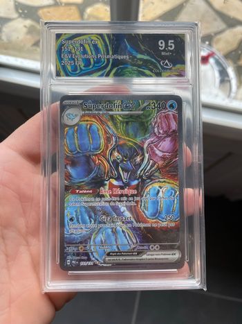 Pokémon carte gradée Superdofin alternative CA 9.5