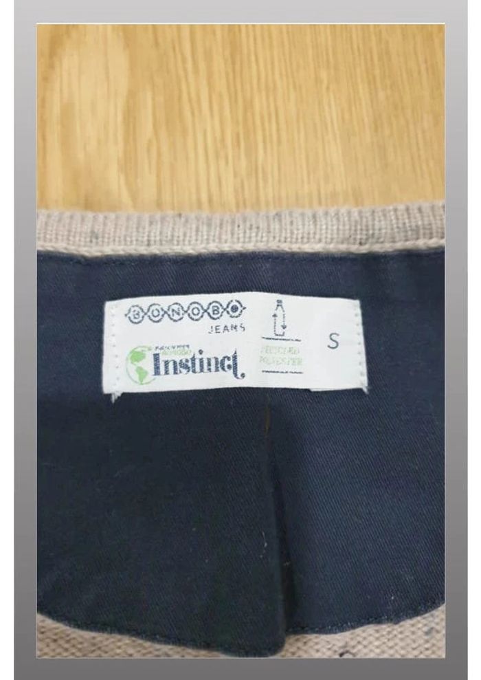 Gilet homme Bonobo S beige et bleu - photo numéro 2