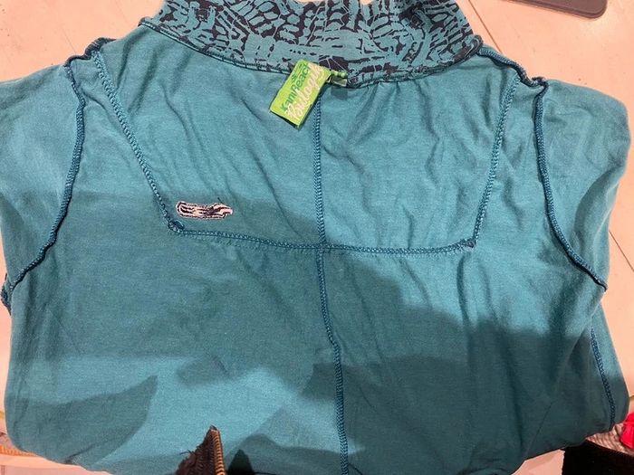 Kanabeach biologique blouse taille 36 bleu bleu canard - photo numéro 8