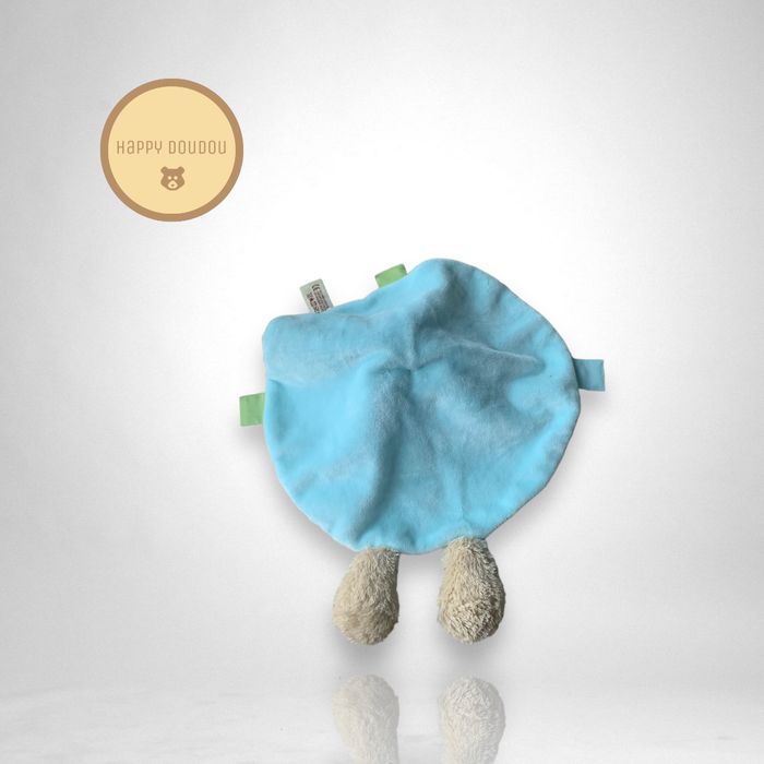 Doudou rond ours capuche orange Nicotoy DP423 - photo numéro 2