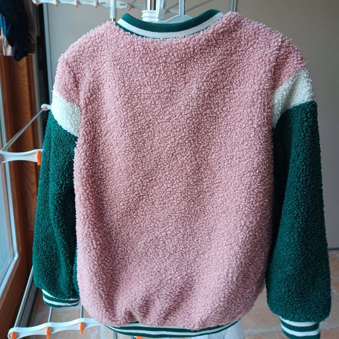 Veste Palomino 5 ans vert et rose à bouclettes - photo numéro 7
