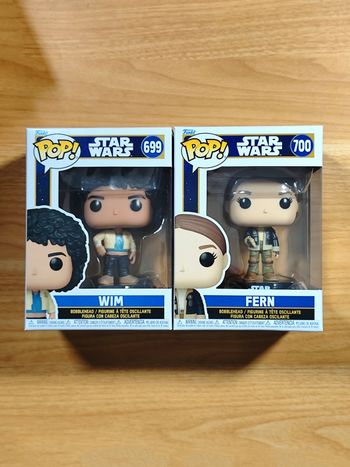 Lot De 2 Funko Pop! Star Wars - Wim 699 / Fern 700 (Skeleton Crew Bobblehead)