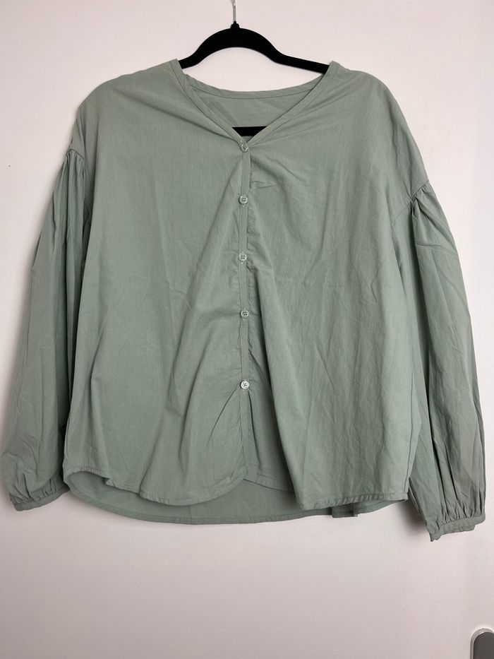 Blouse vert d’eau