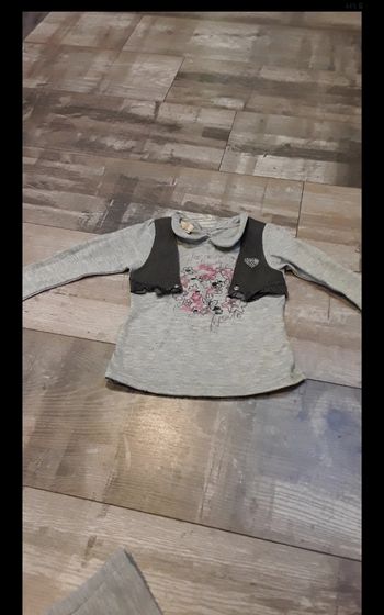 Tee shirt manche longue gris