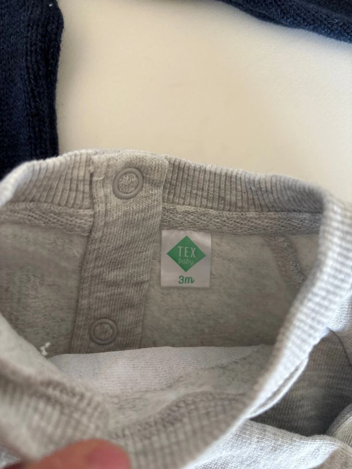 Lot de 2 pull et gilet à zip 3M Tex baby - photo numéro 5