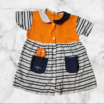 Robe à rayures vintage