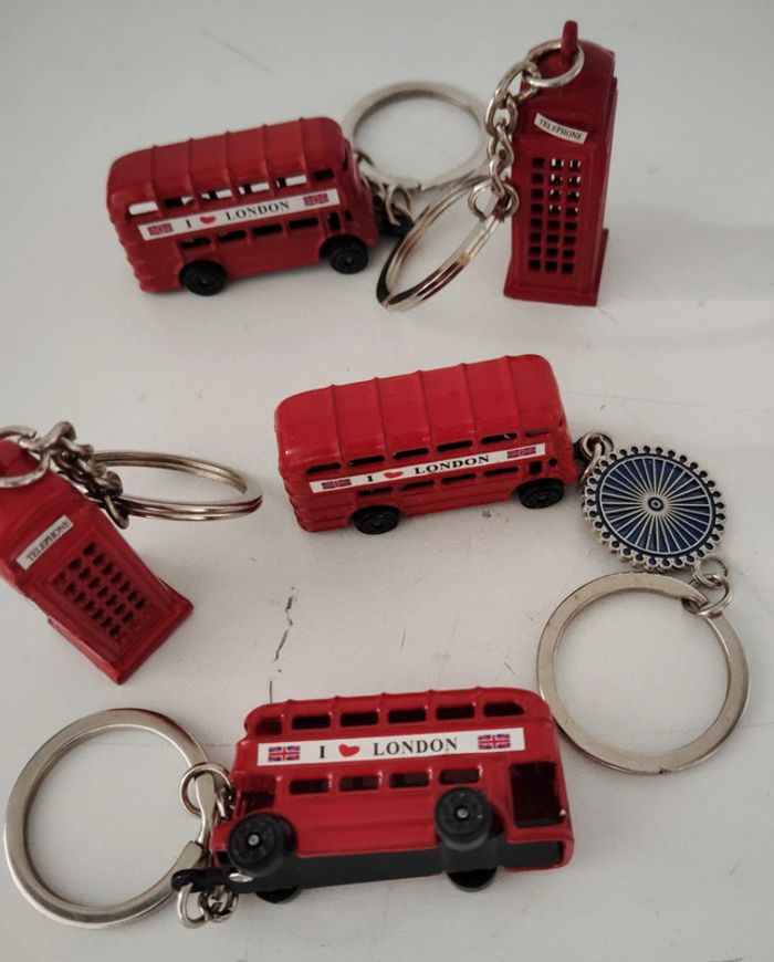 Lot de 5 pOrte clés London