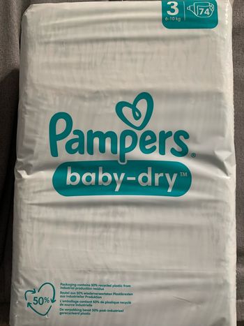 Pampers taille 3 baby-dry 222 couches