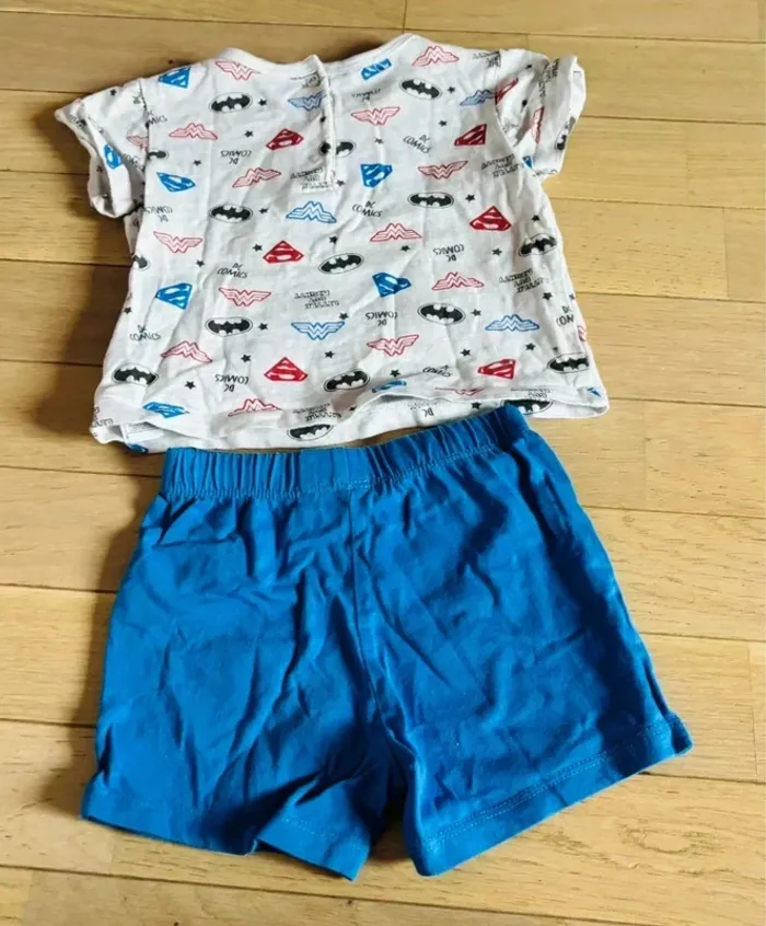 Pyjama short 2 pièces 12 mois - photo numéro 2