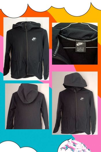 Veste noire Nike Air Max mixte en 10-12 ans