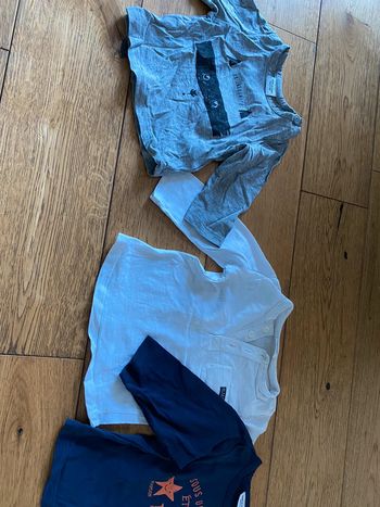 Lot de 3 t shirts manches longues 9 mois tape à l’œil