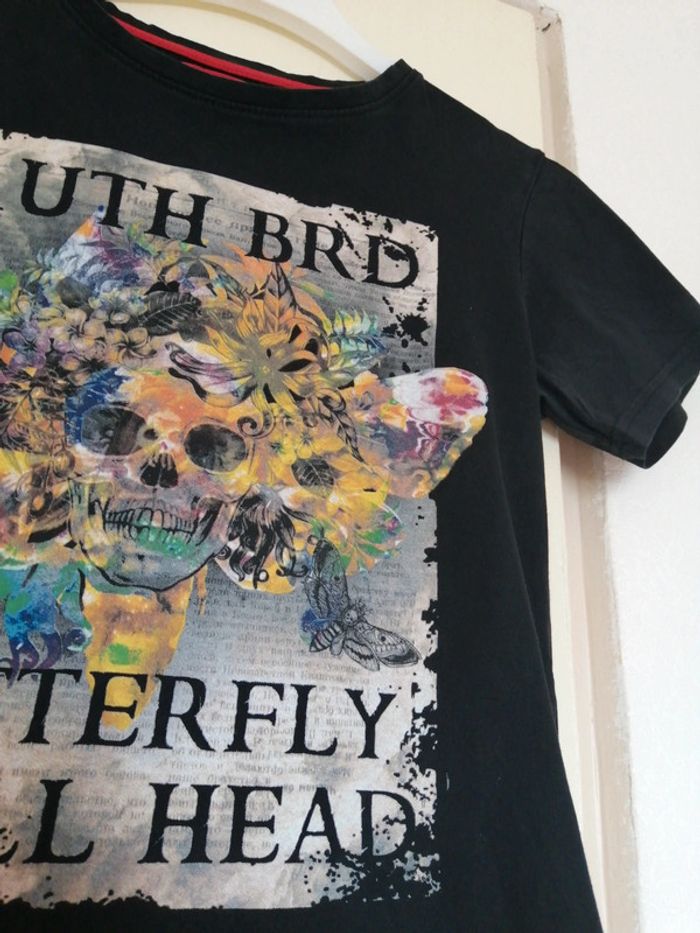 Tee shirt 14 an couleur noir avec multicolore. - photo numéro 7