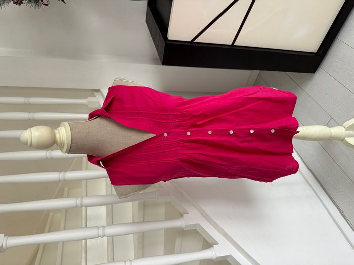 Chemise manches courtes Tommy Hilfiger rose fuchsia - photo numéro 1