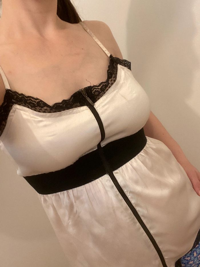 Top en dentelle et satin Topstudio