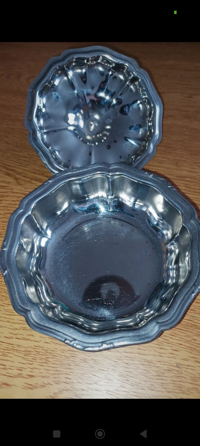 Sucrier en inox vintage - photo numéro 2