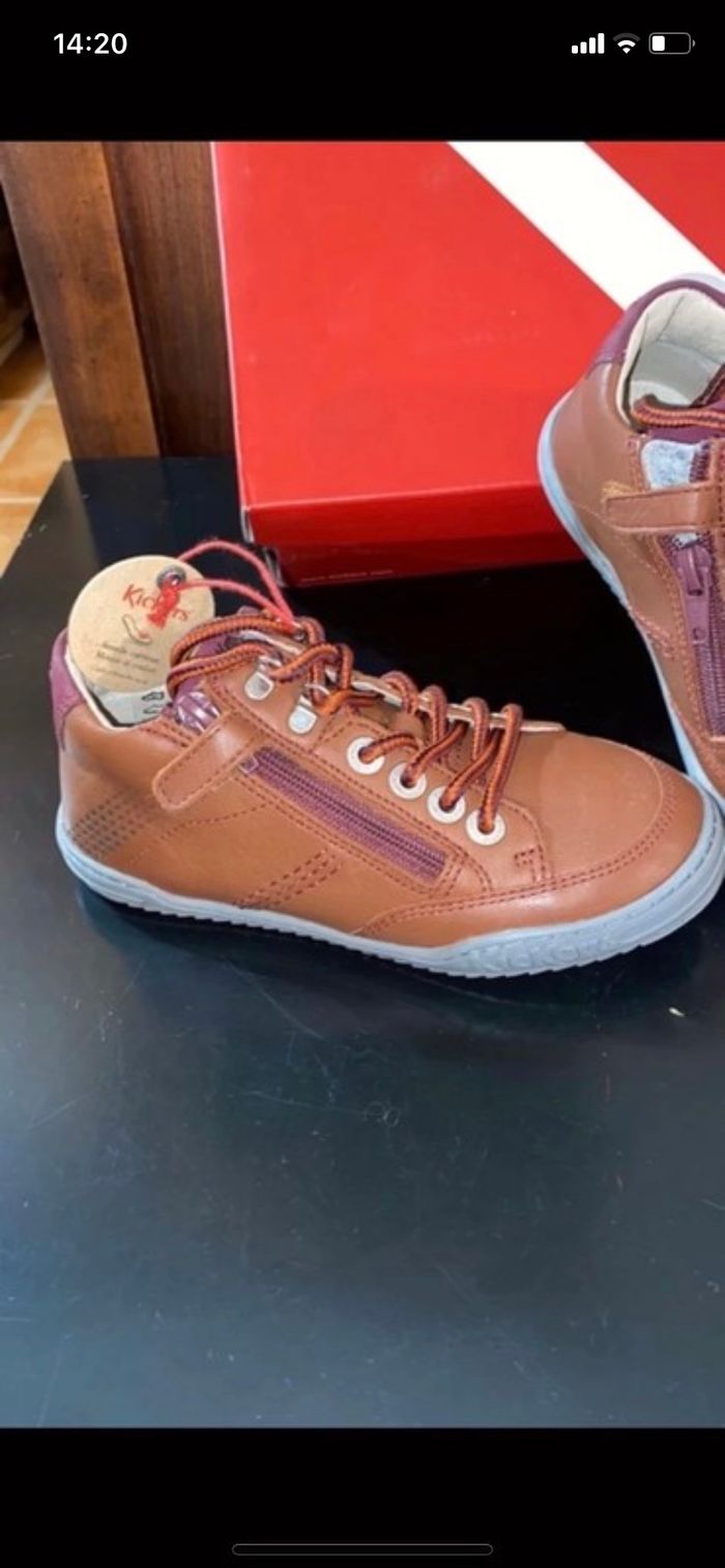 Chaussures kickers camel 30 neuve - photo numéro 2