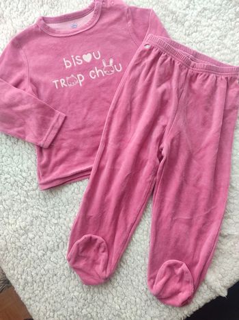 Pyjama en velours 36 mois