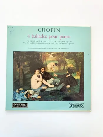 Disque 🎵 vinyle Lp : Chopin, Fritz Kermann – 4 Ballades Pour Piano