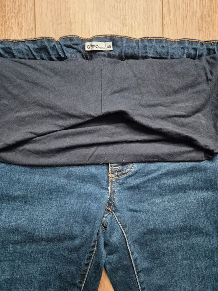 Jean grossesse bleu foncé skinny gémo - photo numéro 3