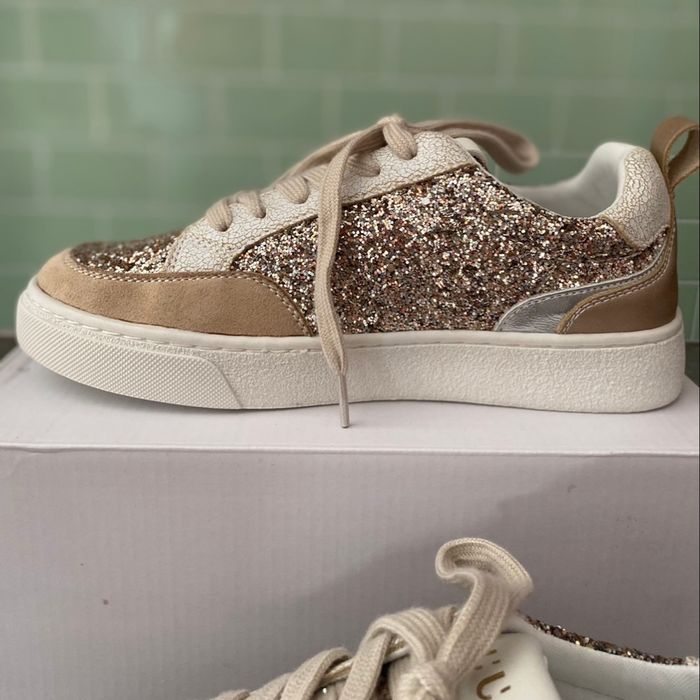 Baskets dorées / étoile - pointure 38 - photo numéro 5