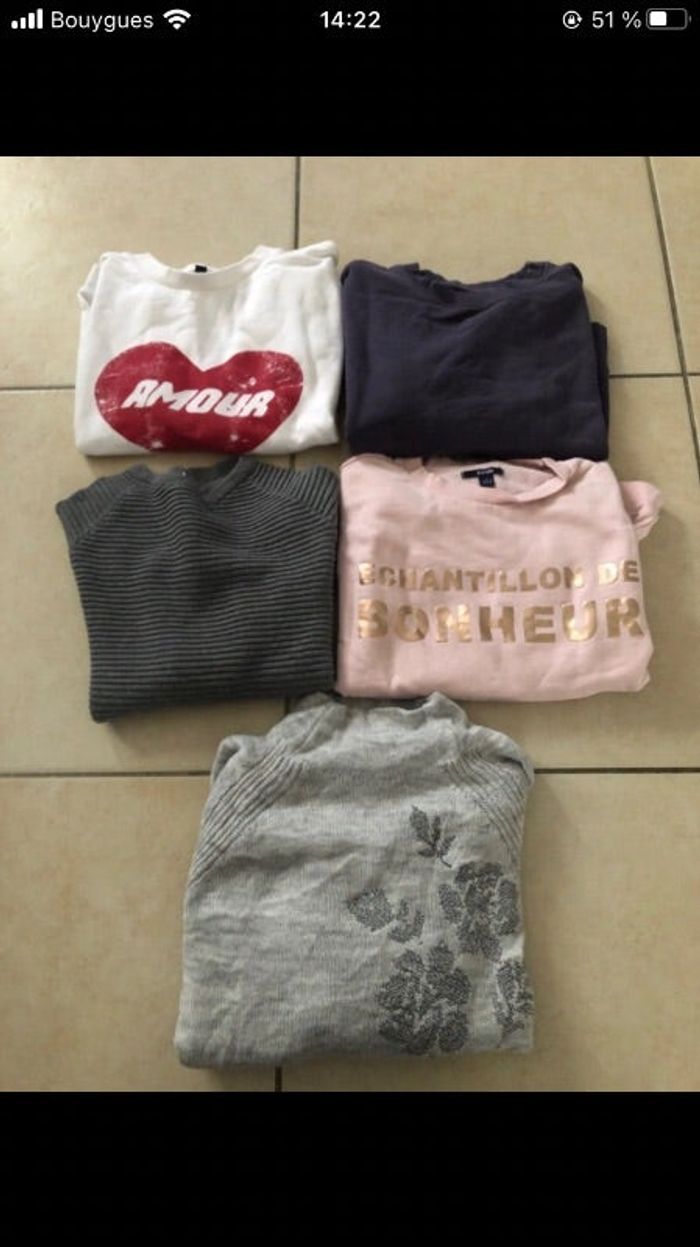 Lot de pull