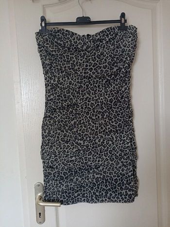 Robe bustier Léopard