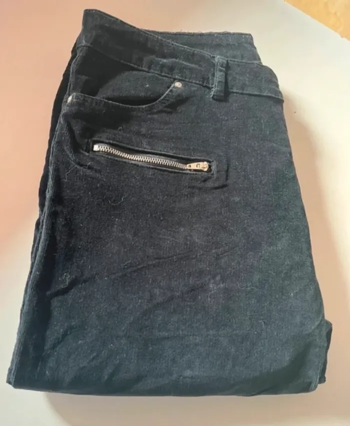 Jeans effet velours in extenso en 40 - photo numéro 4