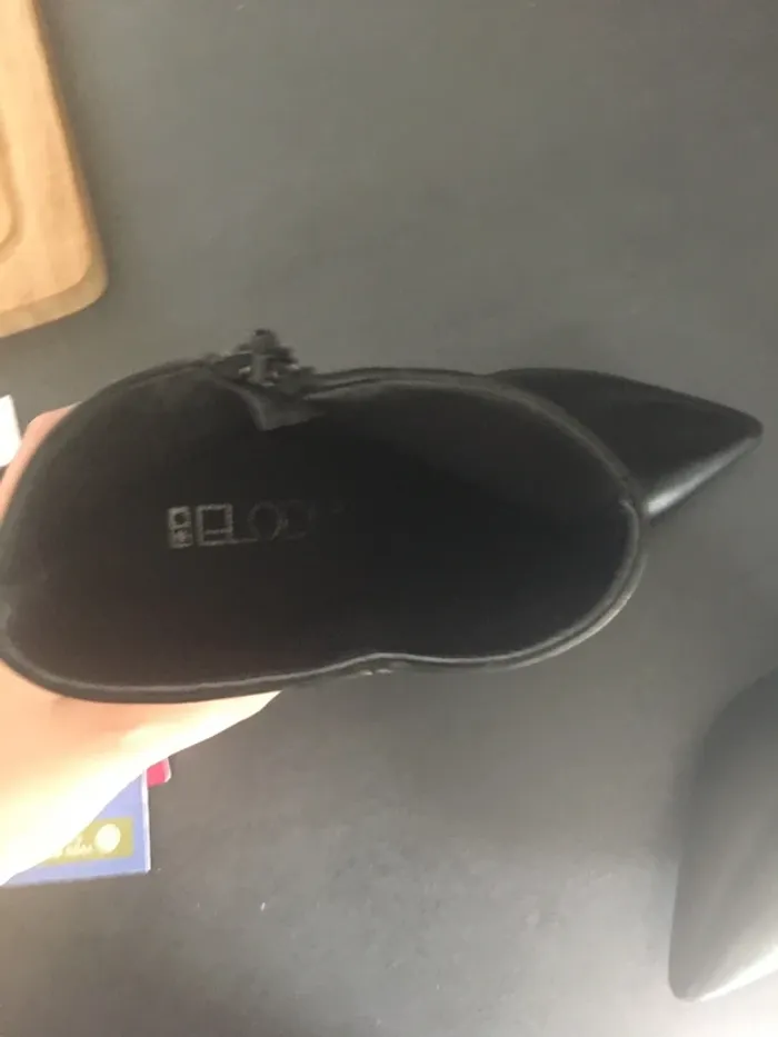 Bottines à talon en cuir noires Élodie - photo numéro 14