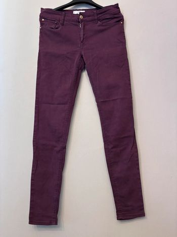 🌷Jeans skinny bordeaux taille 38 Mango🌷