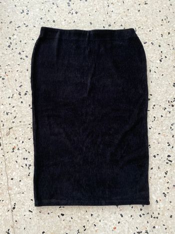 Jupe mi longue velours noir Atmosphère taille 42