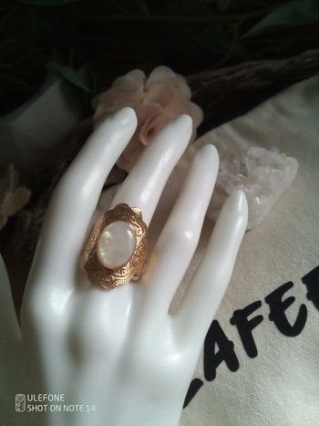 Bague bohème nacrée