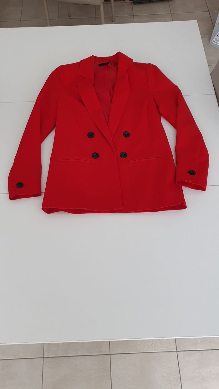 Veste rouge Etam en 34 - photo numéro 2