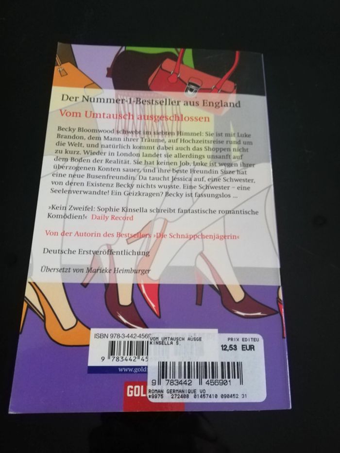 Roman en allemand "vom Umtausch ausgeschlossen" - photo numéro 2