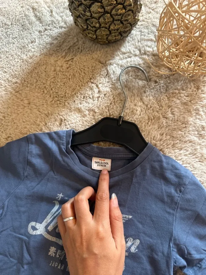 T-shirt tape à l’œil 3 ans bleu Michigan - photo numéro 2