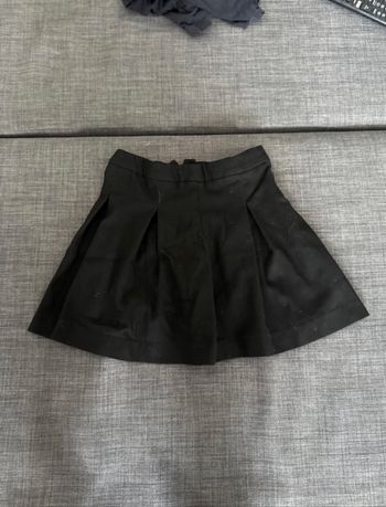 Jupe, plissé, noir, 8  ans