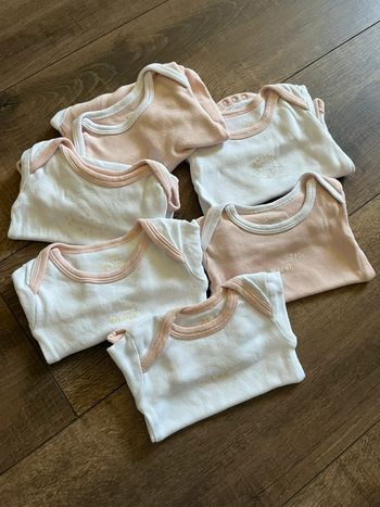 Lot de 6 body 1 mois