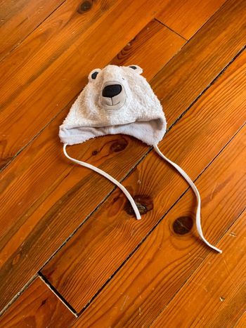 Bonnet ourson 9mois kiabi