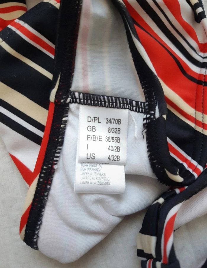 Maillot de bain 2 pièces rayé - photo numéro 7