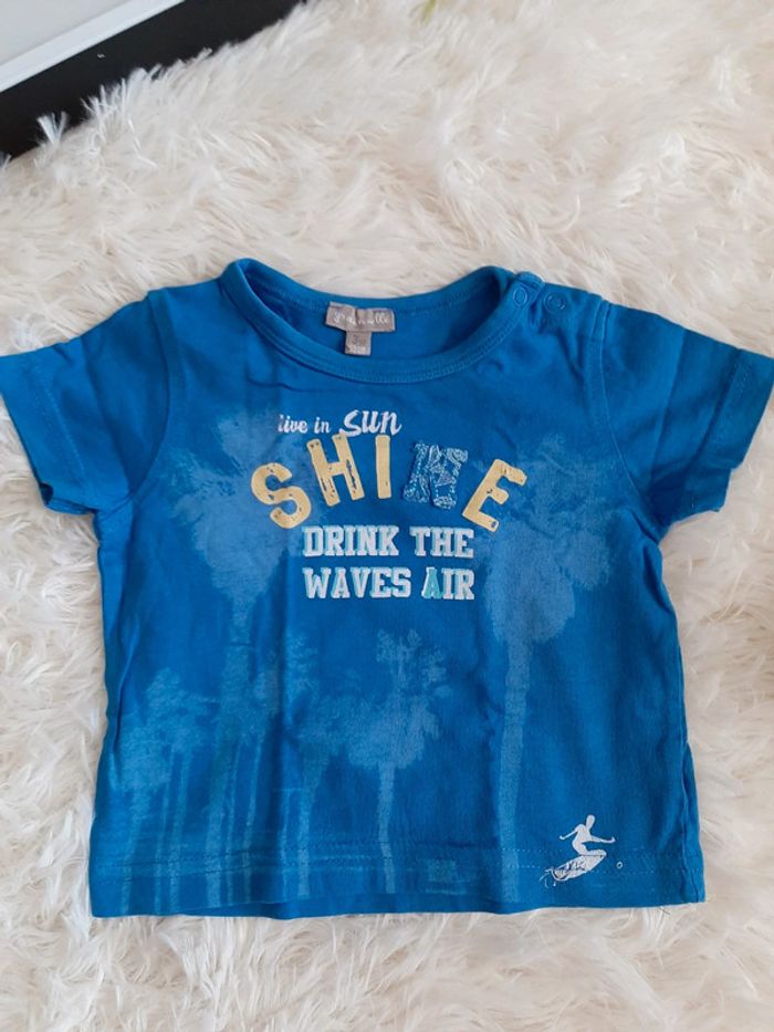 Tee-shirt bleu sunshine - photo numéro 2